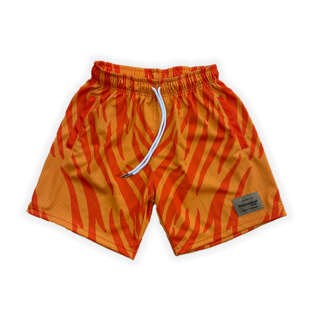"Pre-Order" Orange Striped Shorts