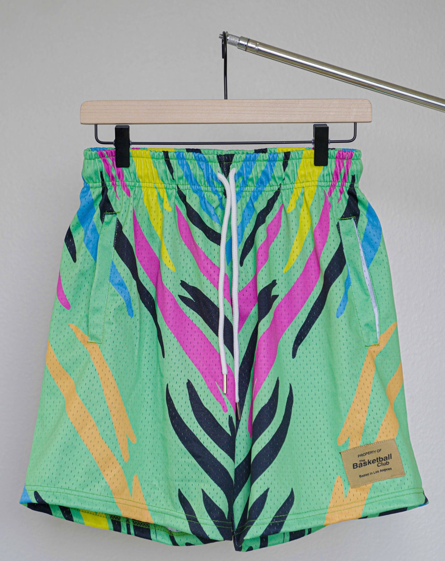 Green Stripes Shorts