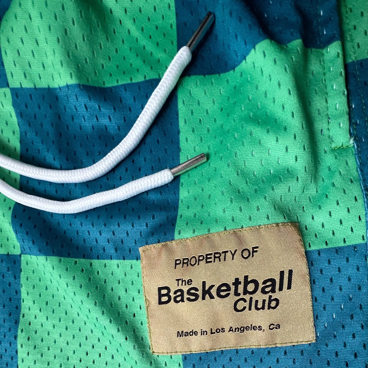 The Basketball Club Checkered Shorts "Green"