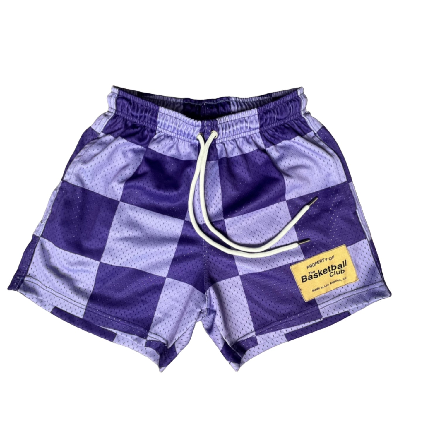 The Basketball Club Checkered Shorts "Purple"