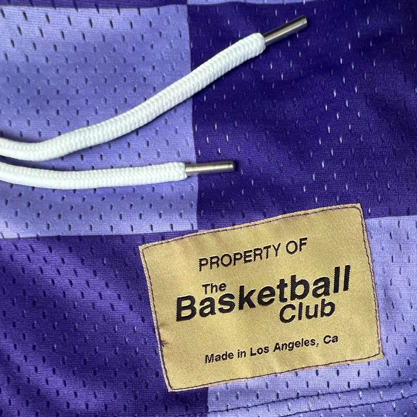 The Basketball Club Checkered Shorts "Purple"