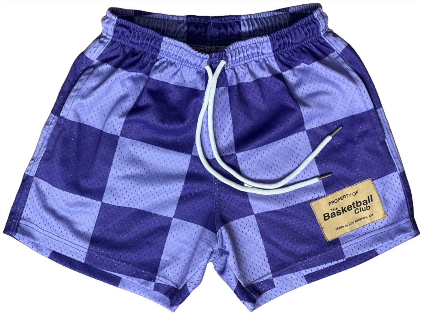 The Basketball Club Checkered Shorts "Purple"