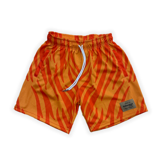 "Pre-Order" Orange Striped Shorts